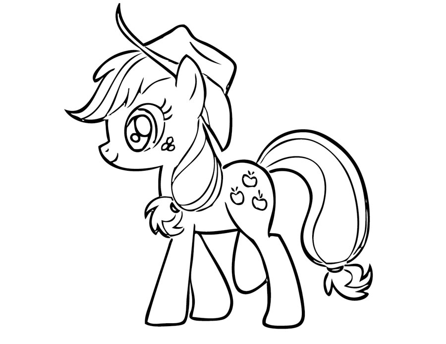 Applejack kolorowanki